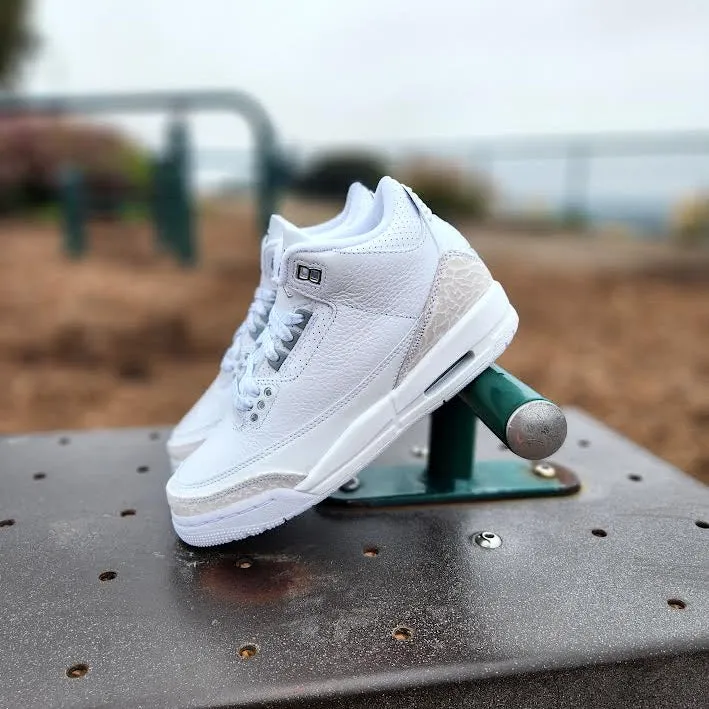 Air Jordan 3 Retro GS 'Pure Money' Stitch Sneakers