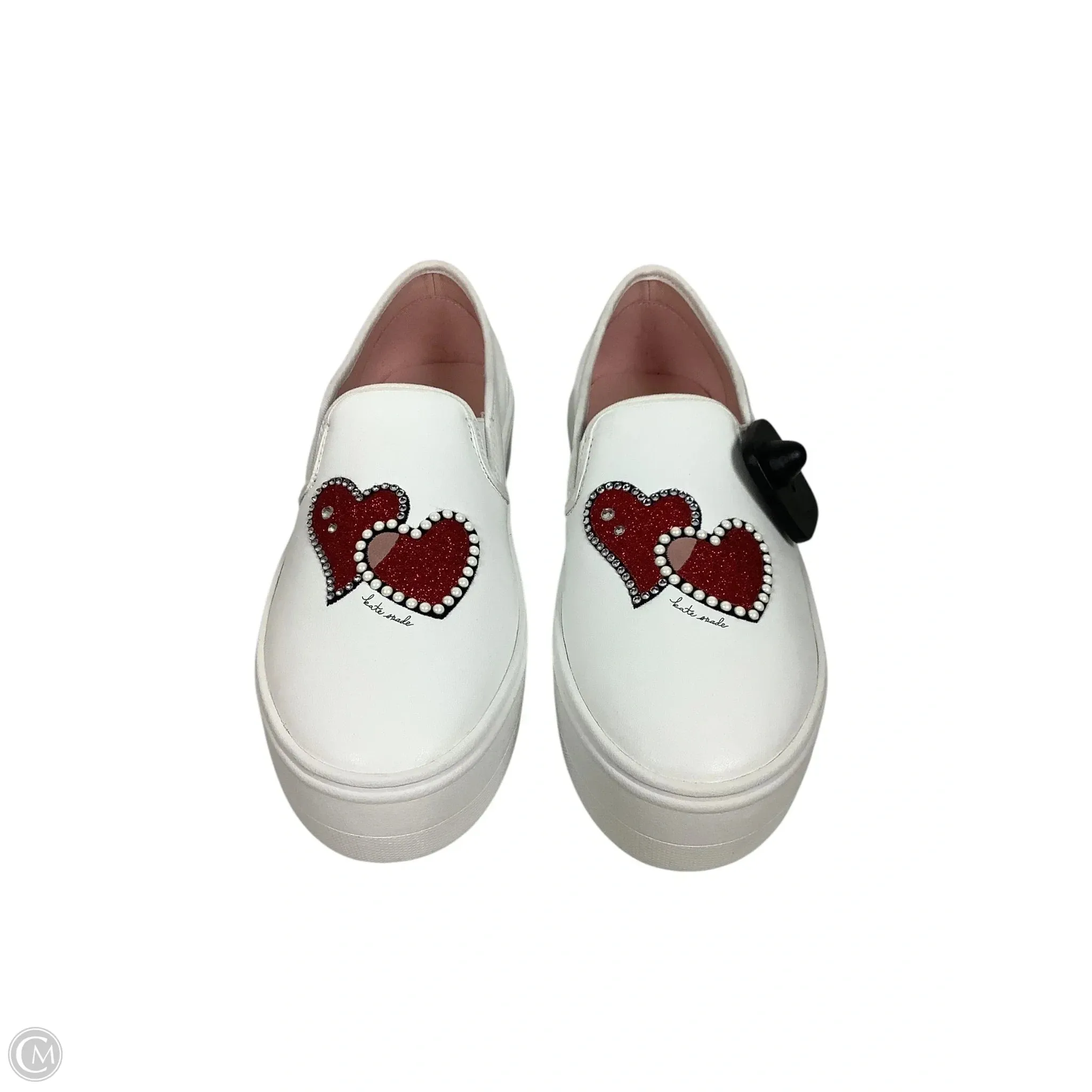 Shoes Designer By Kate Spade In Red & White, Size: 8 Best Low All Casual Shoes