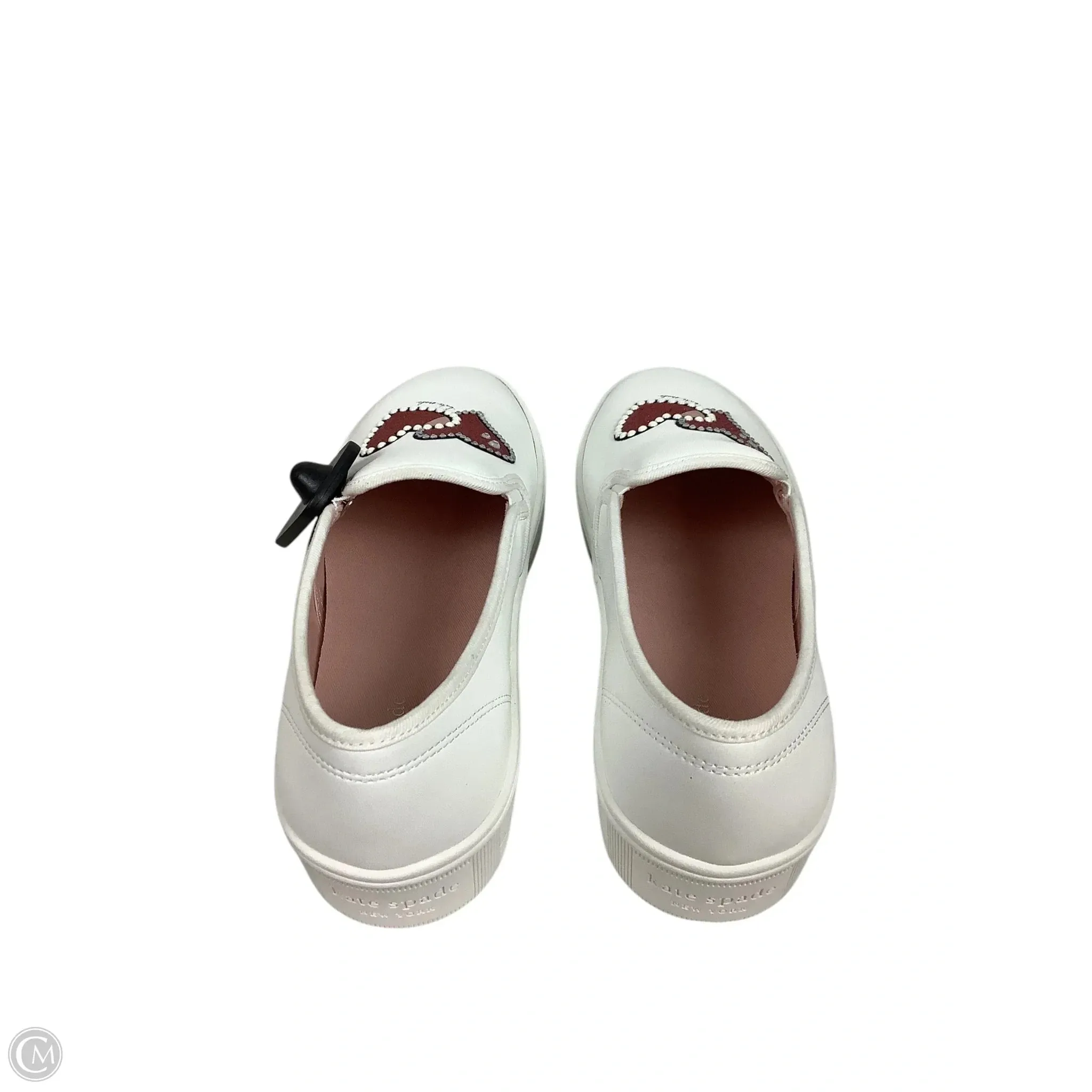 Shoes Designer By Kate Spade In Red & White, Size: 8 Casual Attitude Shoes