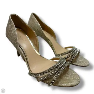 1461 Oxford Casual Shoe Chestnut Brown Shoes Heels Stiletto By Jewell In Gold, Size: 7