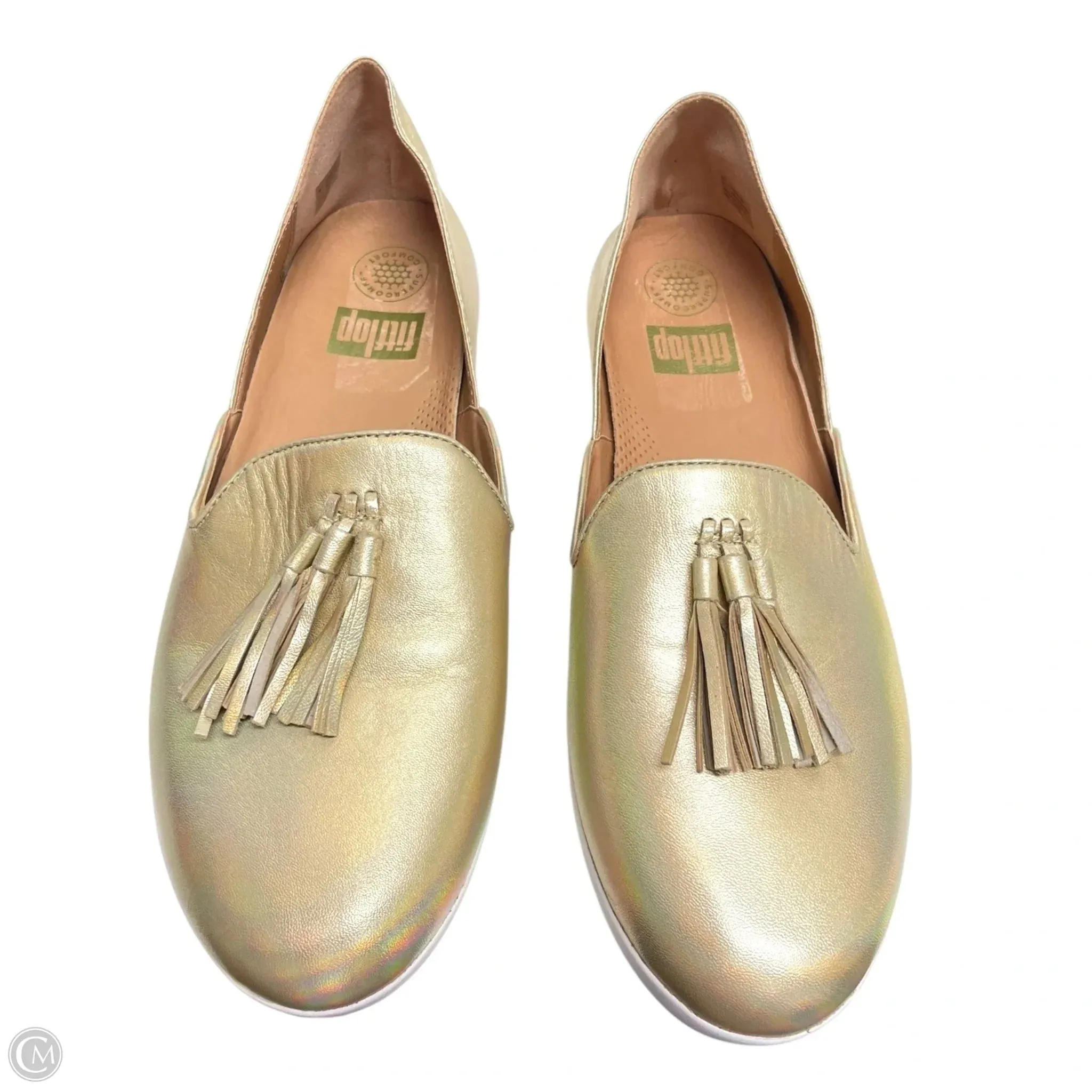 Shoes Flats By Fitflop In Gold, Size: 9 Nice Shoes Casual