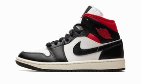 Casual Shoes  Sole AIR JORDAN 1 MID WMNS "Black / Gym Red / Sail"