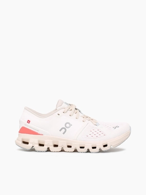 Cloud X 4 Ivory Salmon mesh Casual Shoes To Wear With Leather Pants