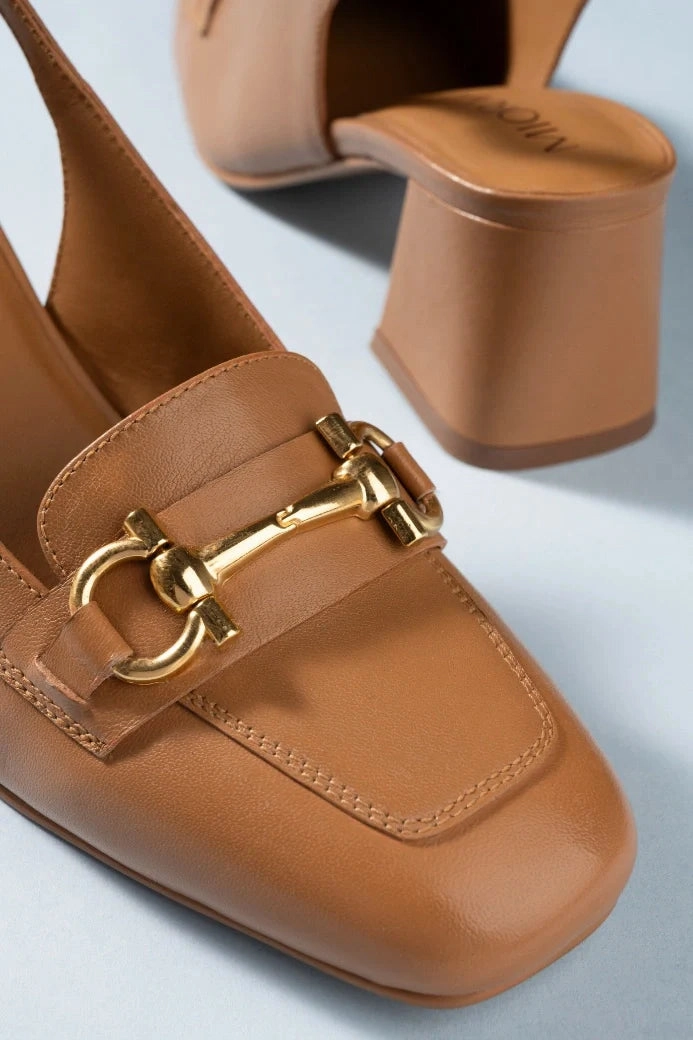 Allure Leather Sling Back Heels High Heels And Stilettos