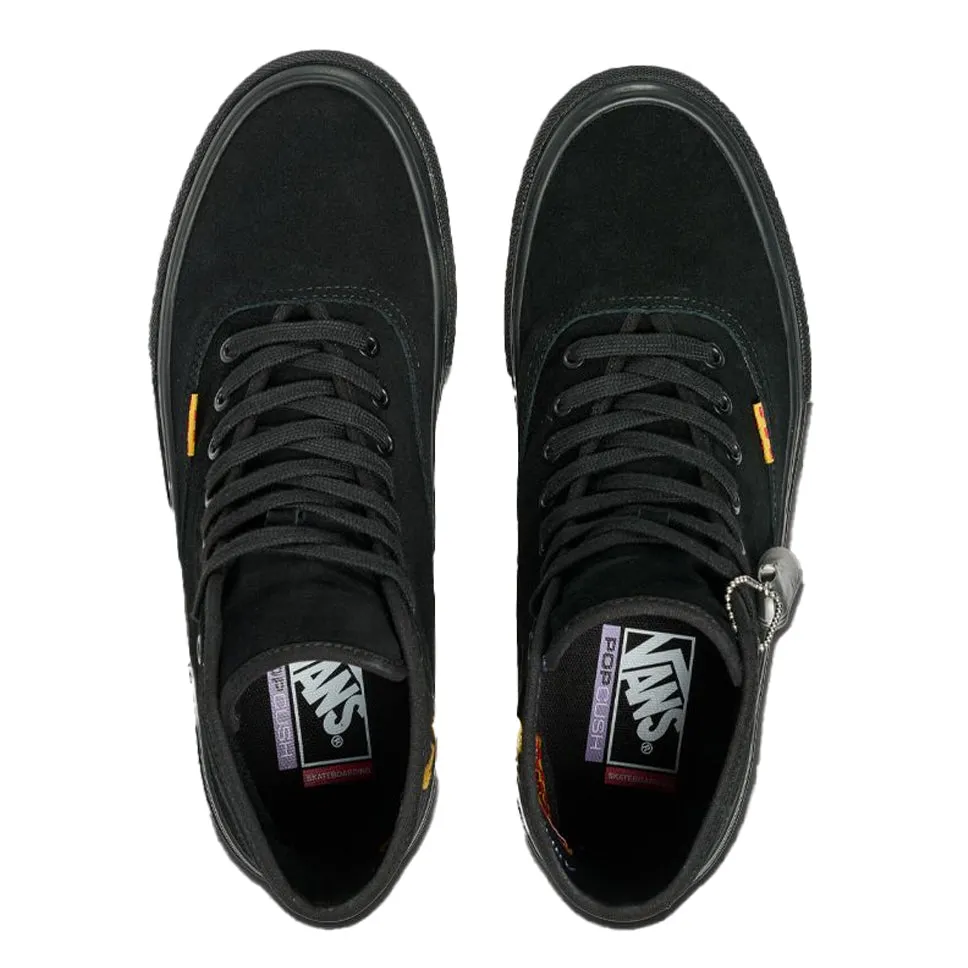 Vans Andrew Allen Authentic High VCU Black Shoes Converse Weapon Low Casual Shoes