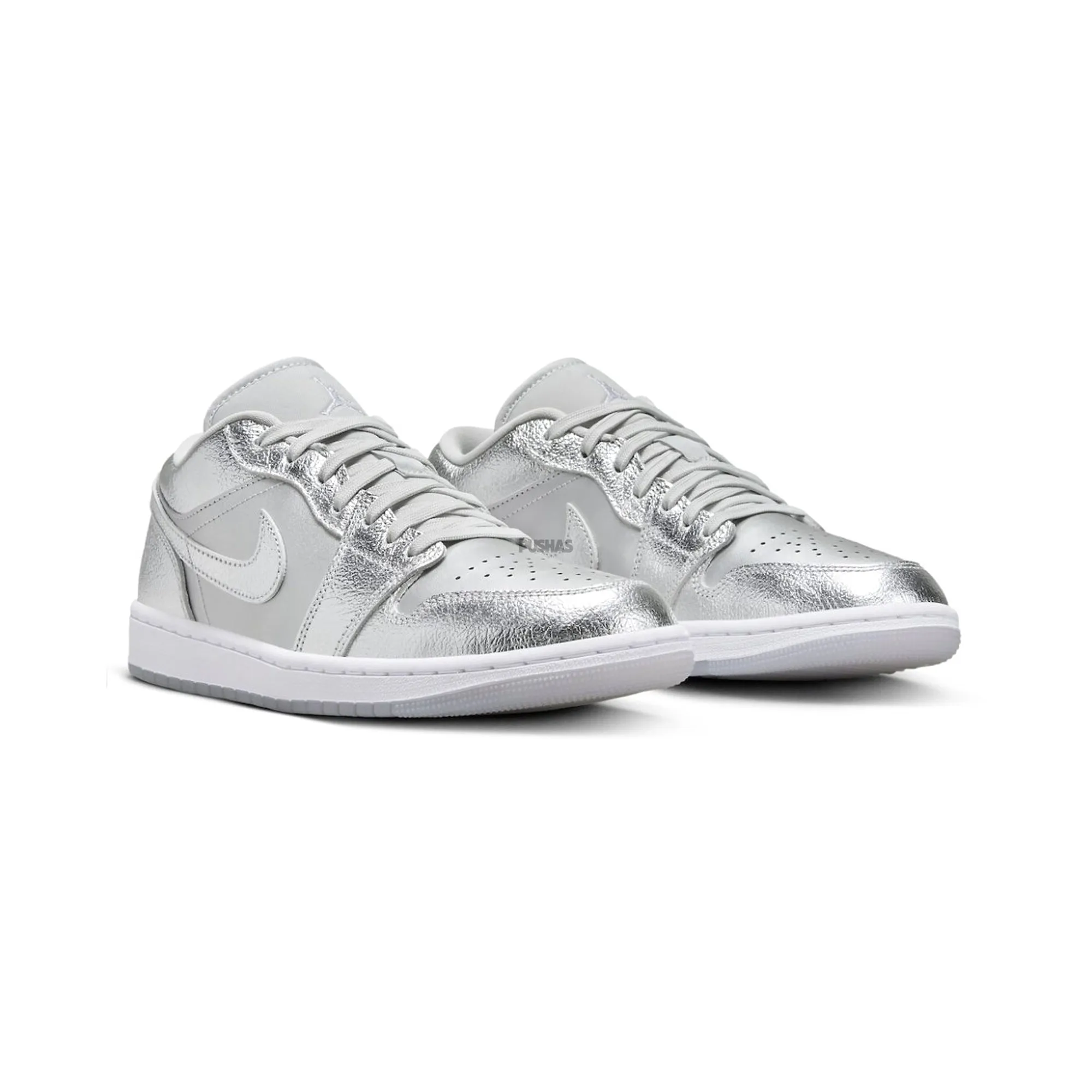 Air Jordan 1 Low SE 'Metallic Silver' Women's (2024) Casual Mtb Shoes