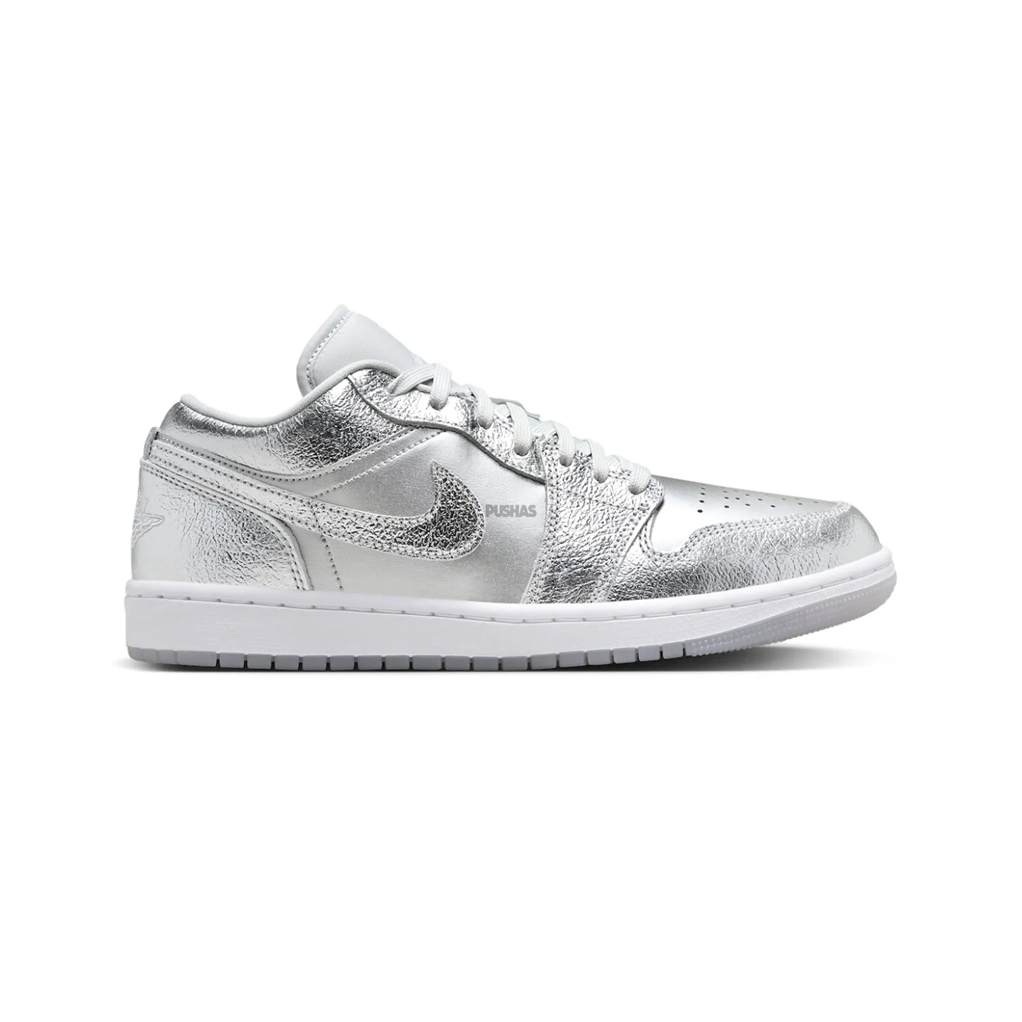 Air Jordan 1 Low SE 'Metallic Silver' Women's (2024) Harvey Specter Casual Shoes