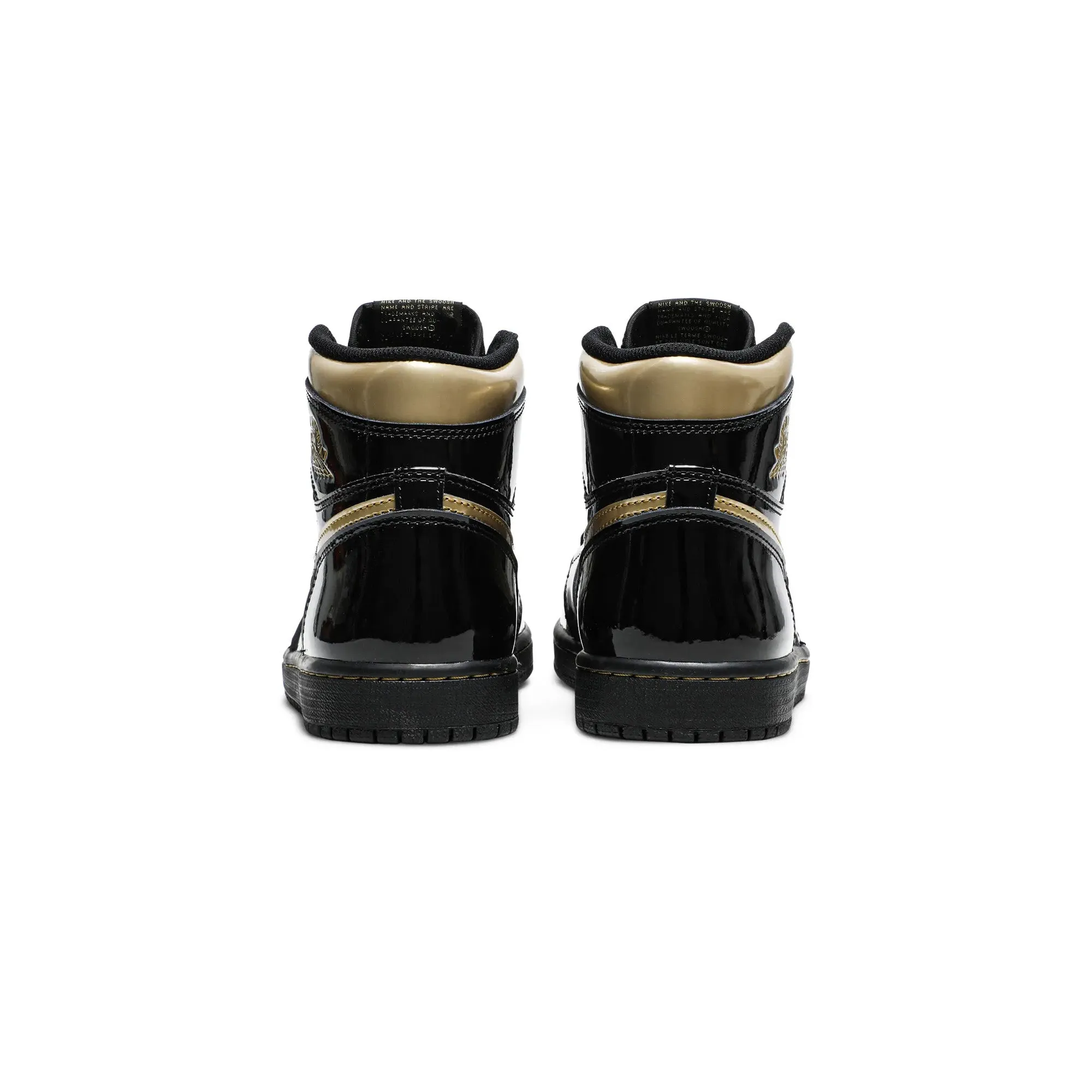 Air Jordan 1 High 'Black Metallic Gold' Casual Comfy Shoes