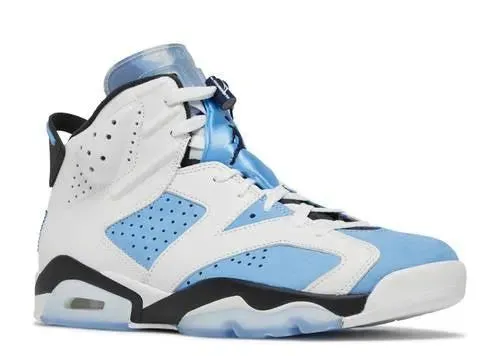 Air Jordan 6 UNC Low Top Leather Sneakers