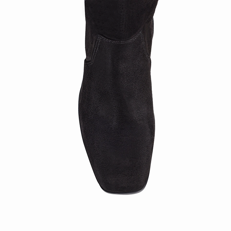 Cowboy Boots Amazon Linden Knee High Boots - Black Micro
