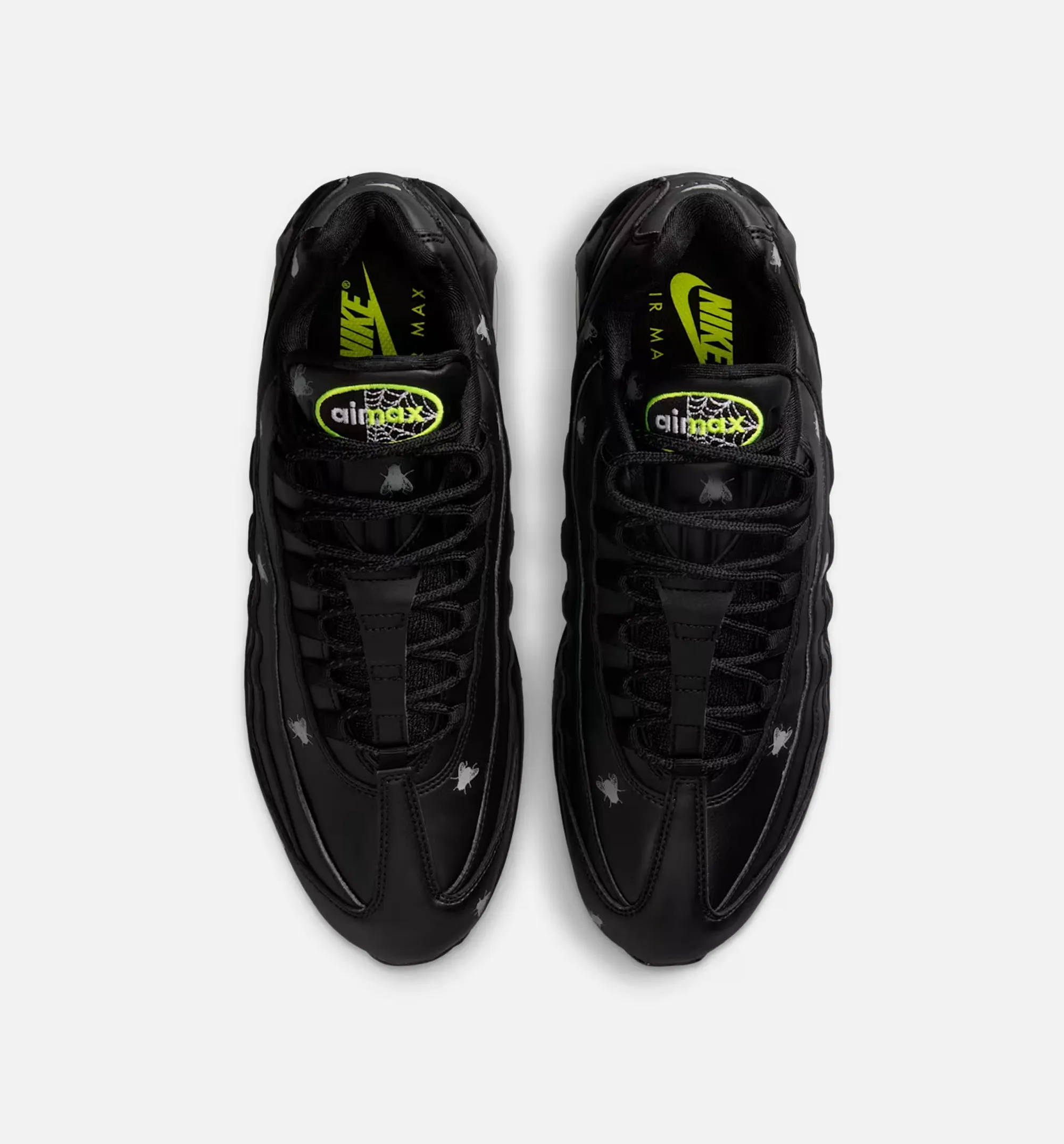 Nike Mid Top Shoes Air Max 95 Premium Neon Yellow and Black Mens Lifestyle Shoe - Neon Yellow/Black