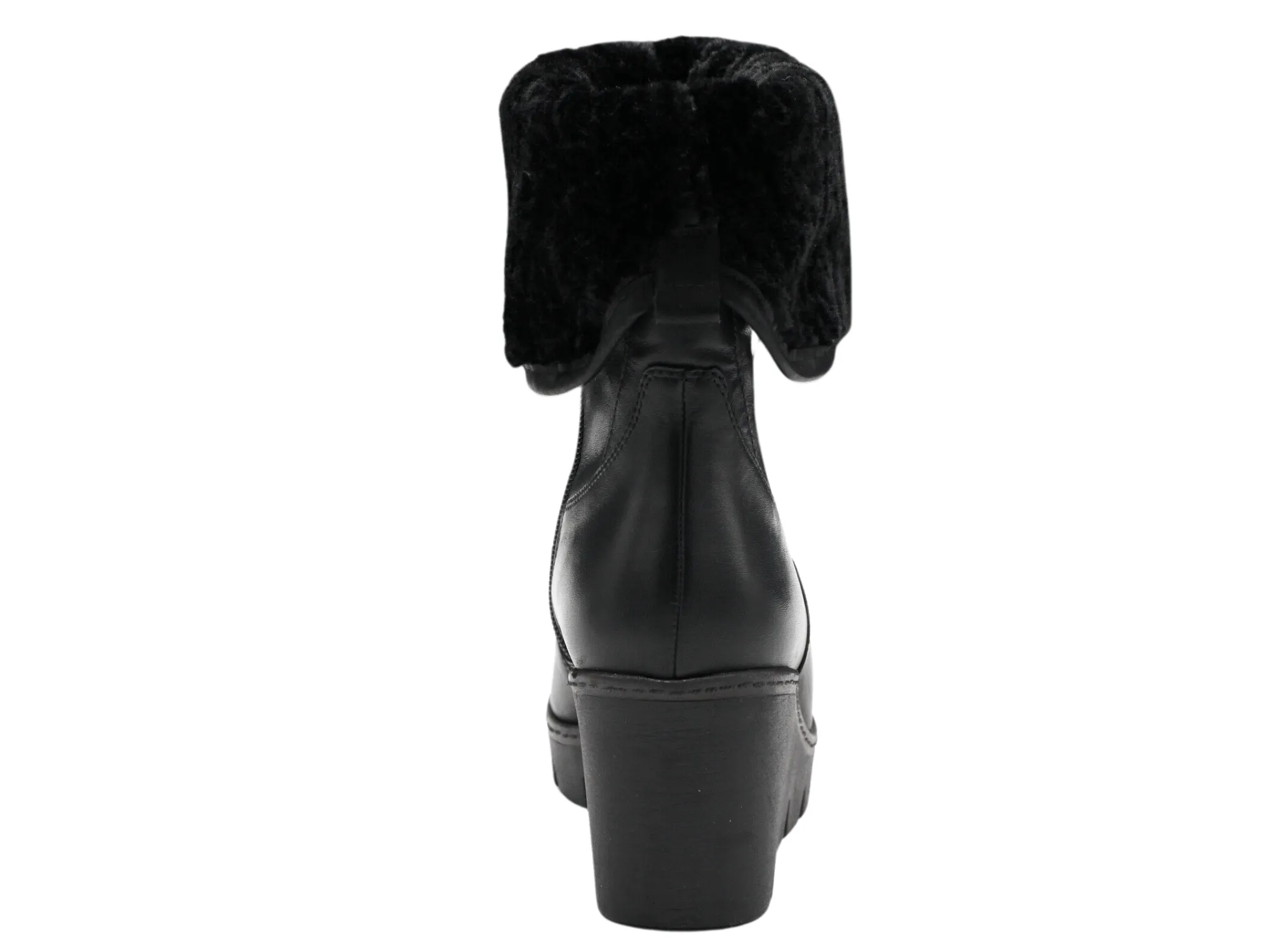 Dream Wedge Bootie Ankle Boots Leather