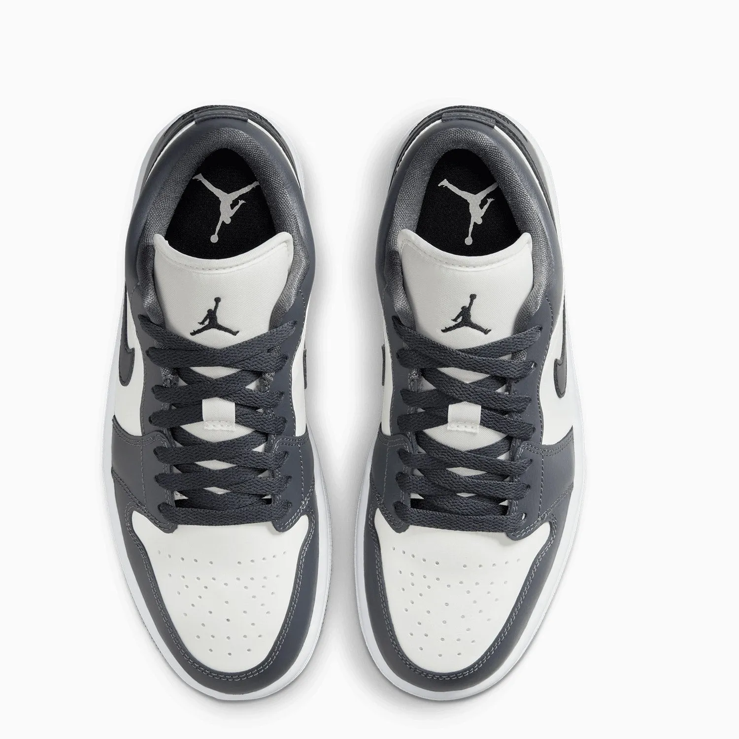 Women's Air Jordan 1 Low "Dark Grey" Sneakers With A Wide Toe Box