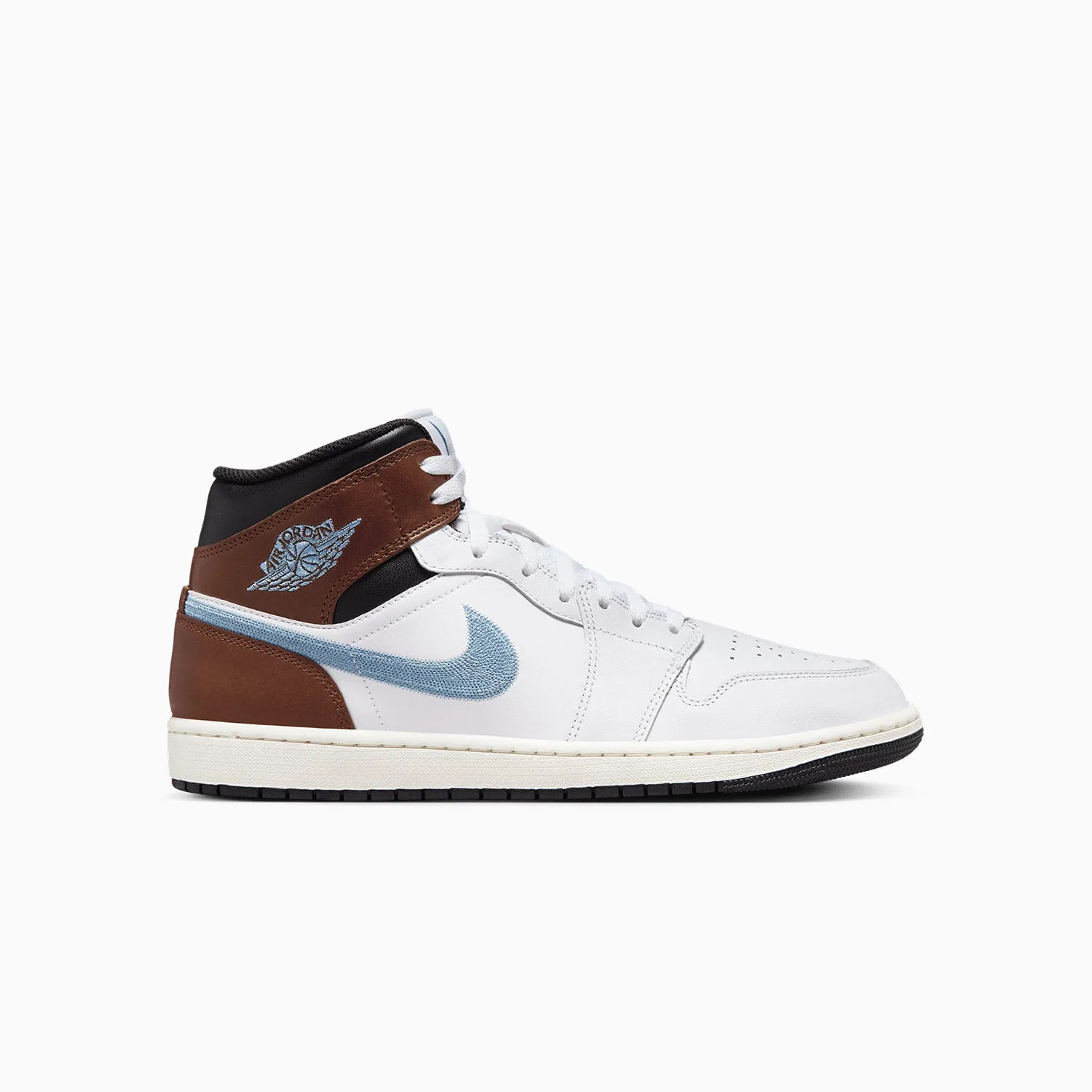 Eco Conscious Sneakers Men's Air Jordan 1 Mid SE "Brown Blue Grey"