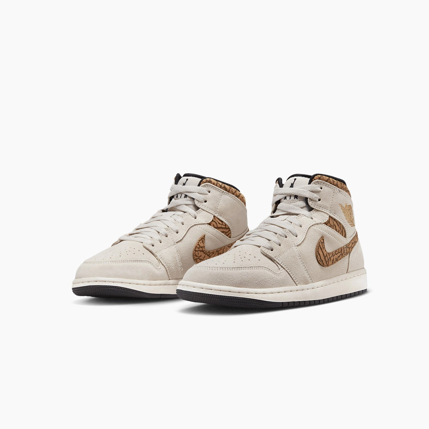 Men's Air Jordan 1 Mid SE "Brown Elephant" Amazon Basketball Sneakers
