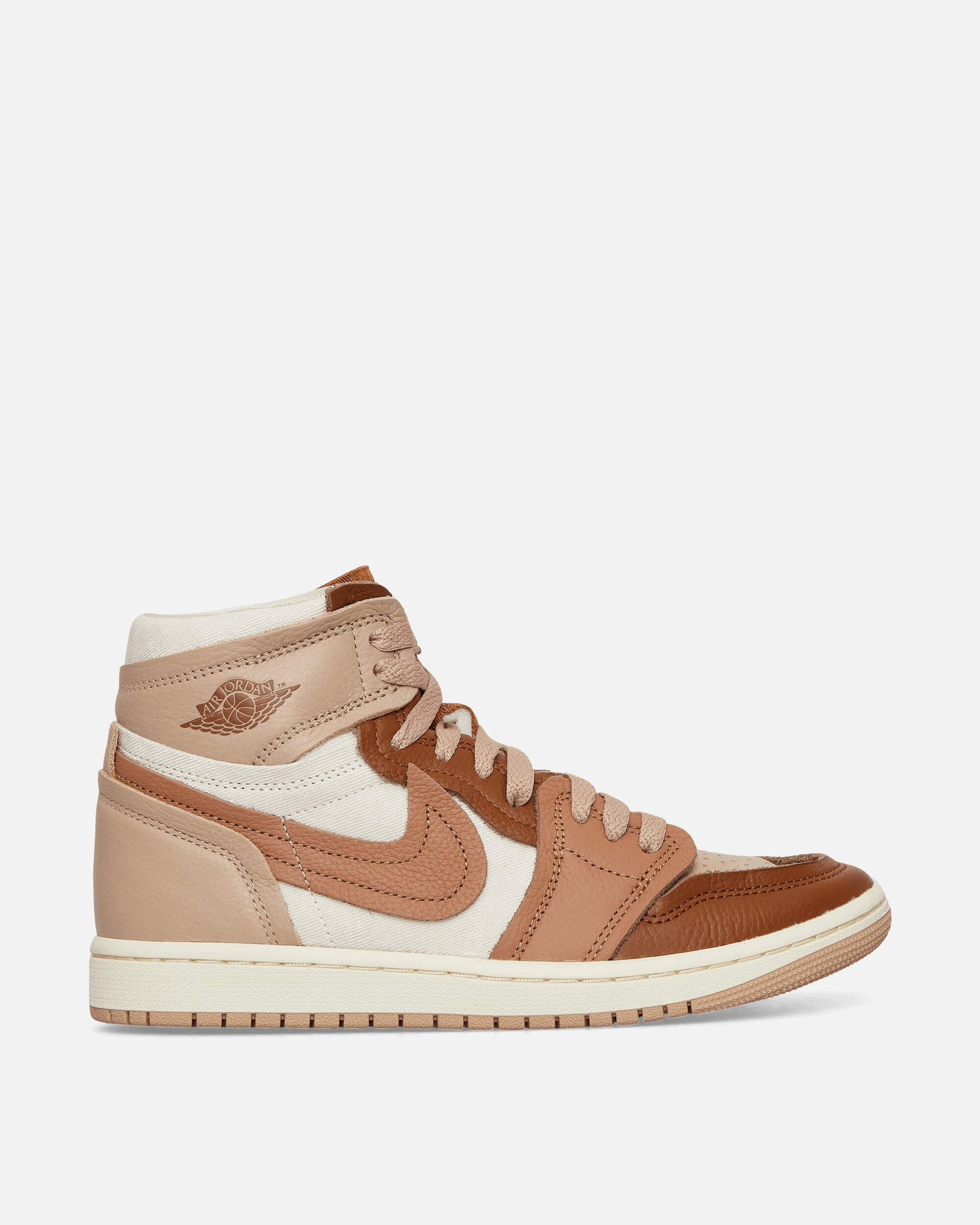 Women's Air Jordan 1 High Method of Make Sneakers Legend Mid Brown All Day Standing And Walking Sneakers Healthcare