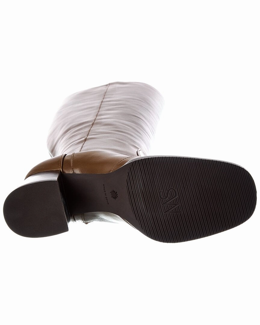 Stuart Weitzman Nola Leather Knee-High Boot Boots With Rhinestones