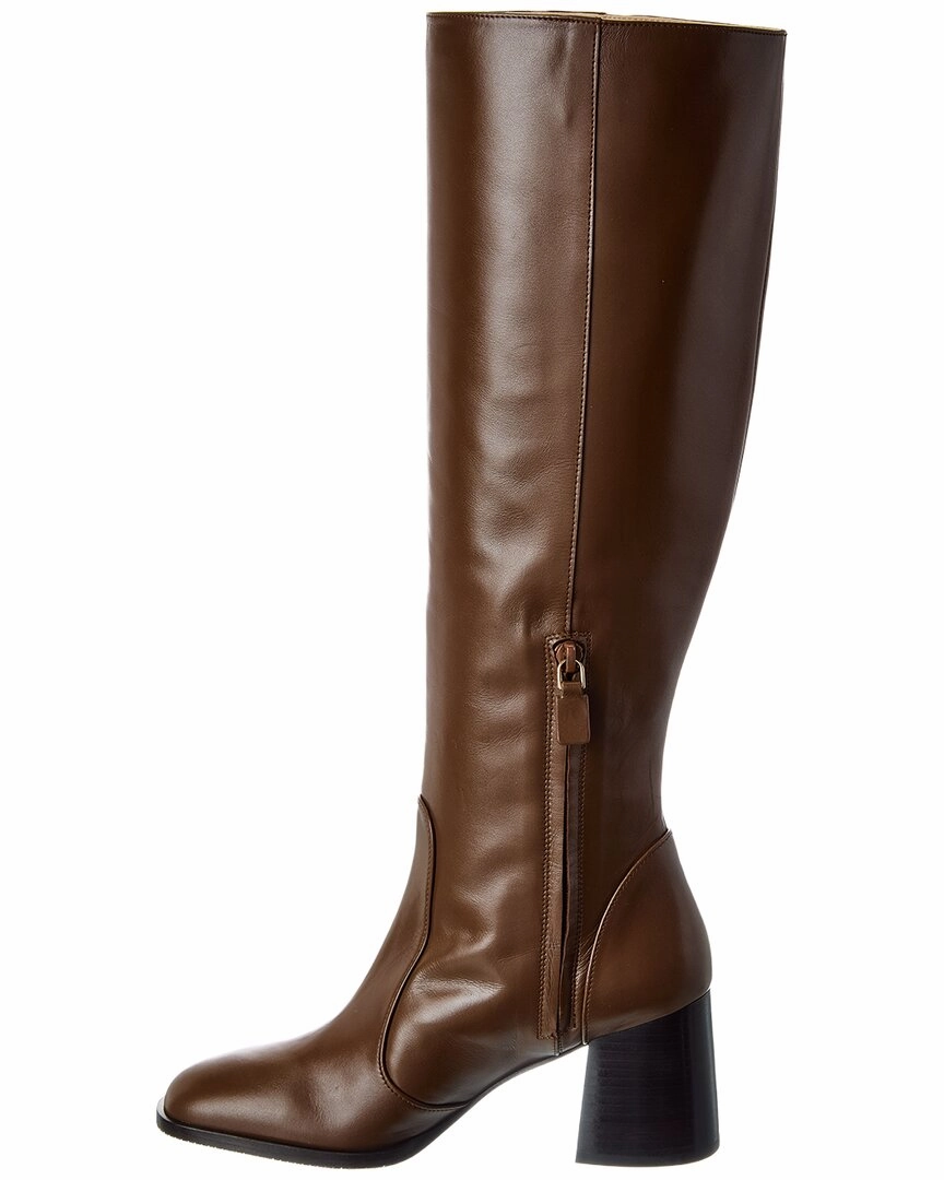Zippers On Boots Stuart Weitzman Nola Leather Knee-High Boot