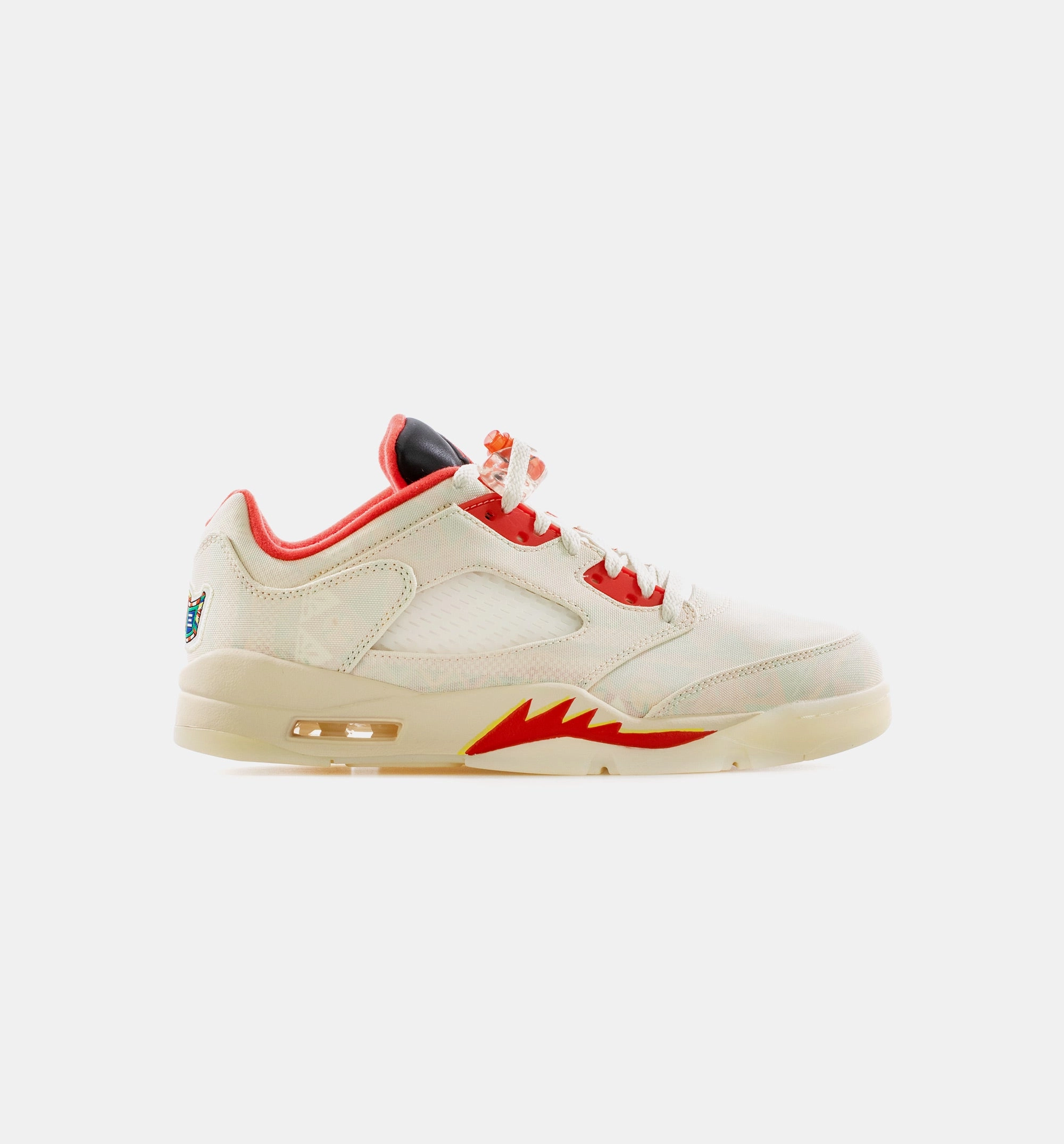 Chanel Sneakers Air Jordan Retro 5 Low Chinese New Year Mens Lifestyle Shoe - Sail/Red