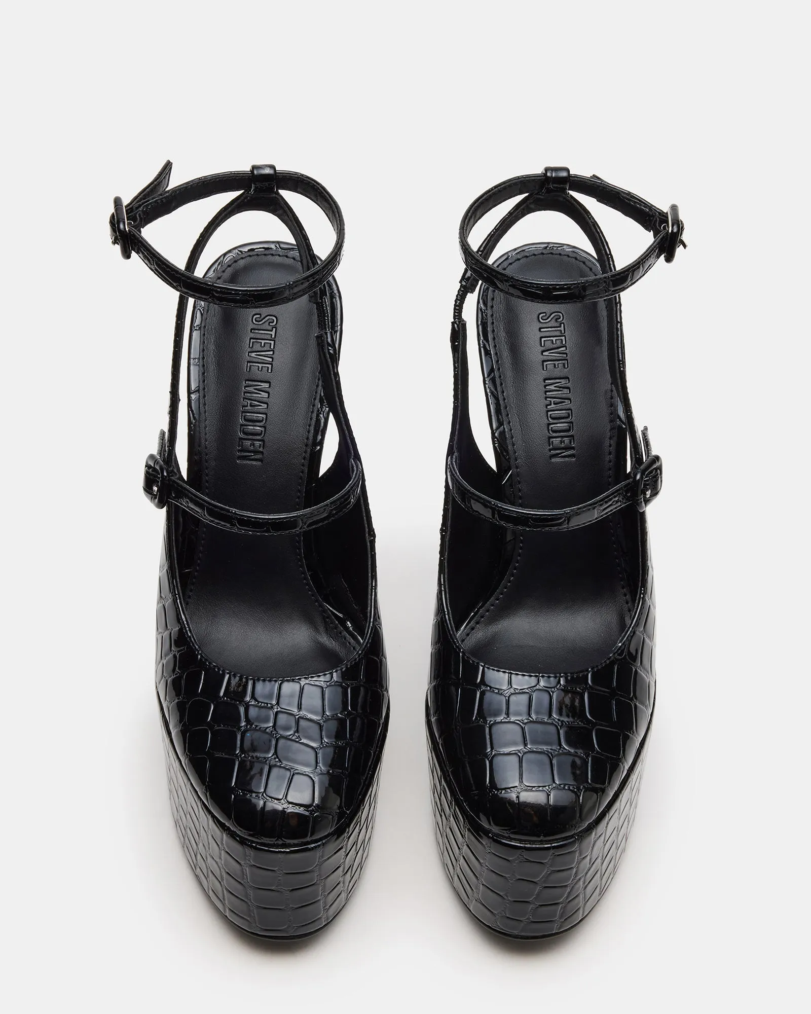 High Heel Ornament SCOTLYN BLACK CROCODILE