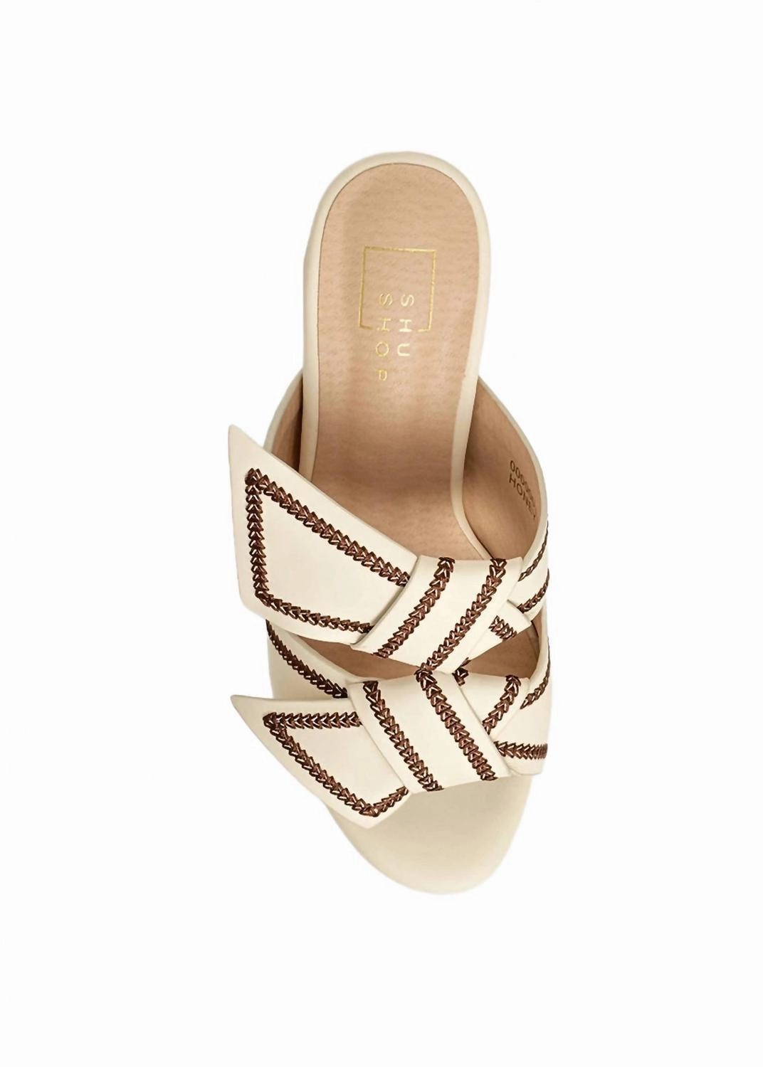 Heels For High Arch Support Women's Honey Chunky Block Heel In Bone