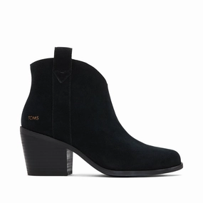 Constance Black Suede Heeled Boot Ugg Chestnut Boots