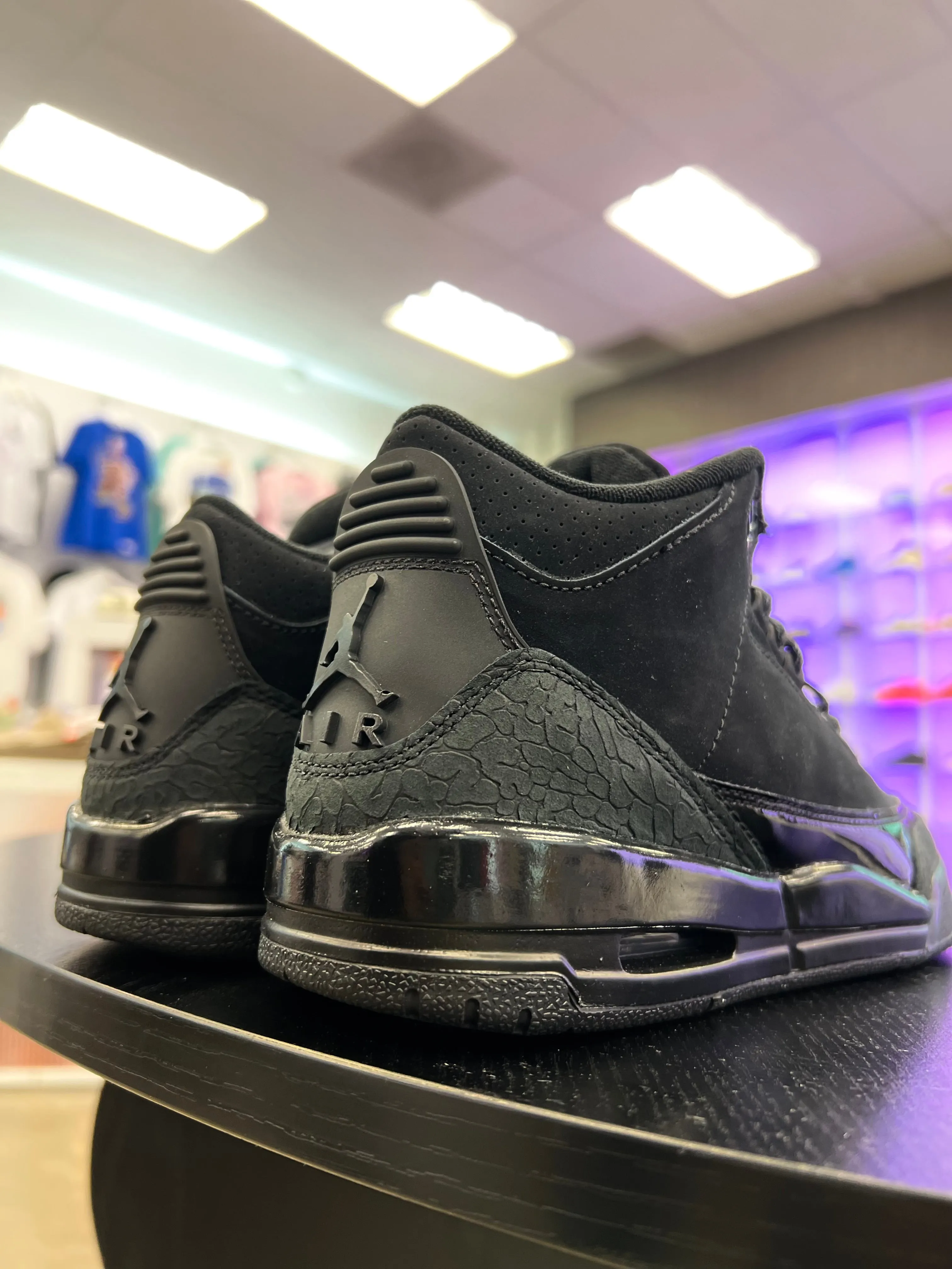 Air Jordan 3 Retro GS 'Black Cat' Customize Sneakers