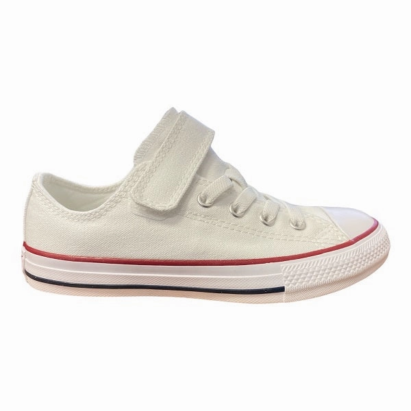 Converse scarpa sneakers da ragazzi con elastico e velcro Chuck Taylor All Star 372882C bianco Best Weight Training Sneakers
