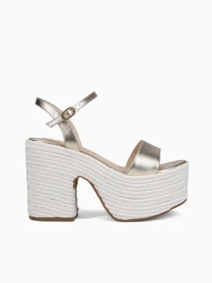 Lace-up Casual Shoe Layla Gold Napa