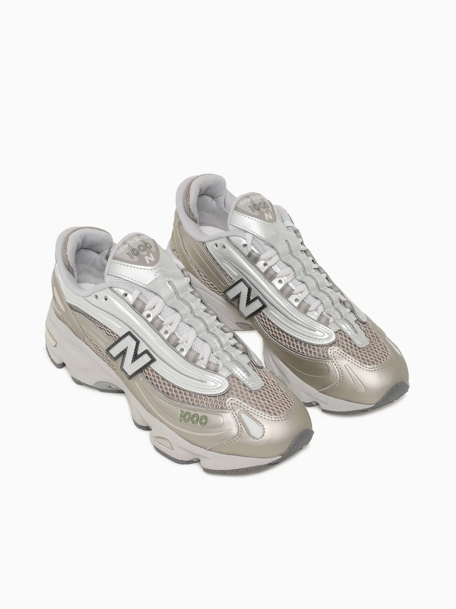 Casual Shoes Style 1000 Silver Metalic Leather