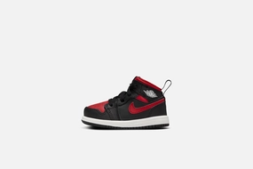 Air Jordan "1 Mid" TD - Black / Varsity Red / Summit White Sneakers And Stuff