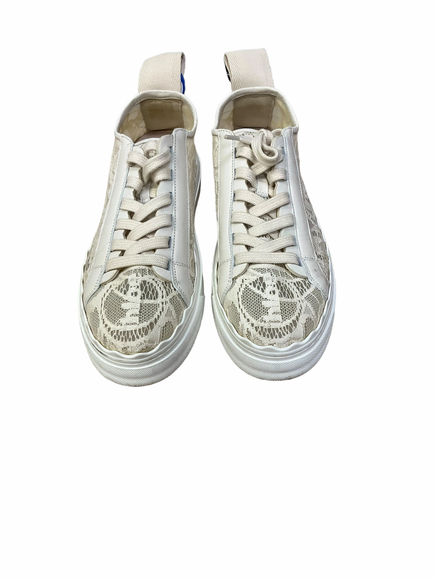 Best Cushioned Casual Shoes White Shoes Luxury Designer Chloe, Size 10