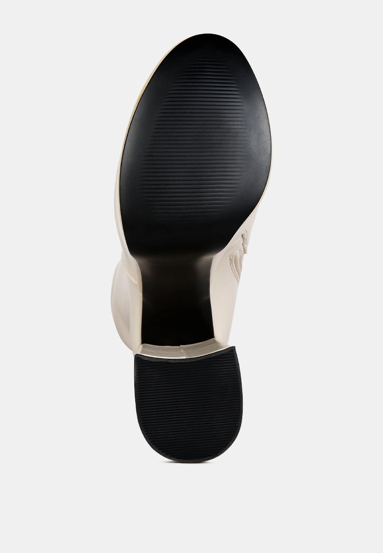 Breathable Hiking Boots coraline high block heeled calf boots