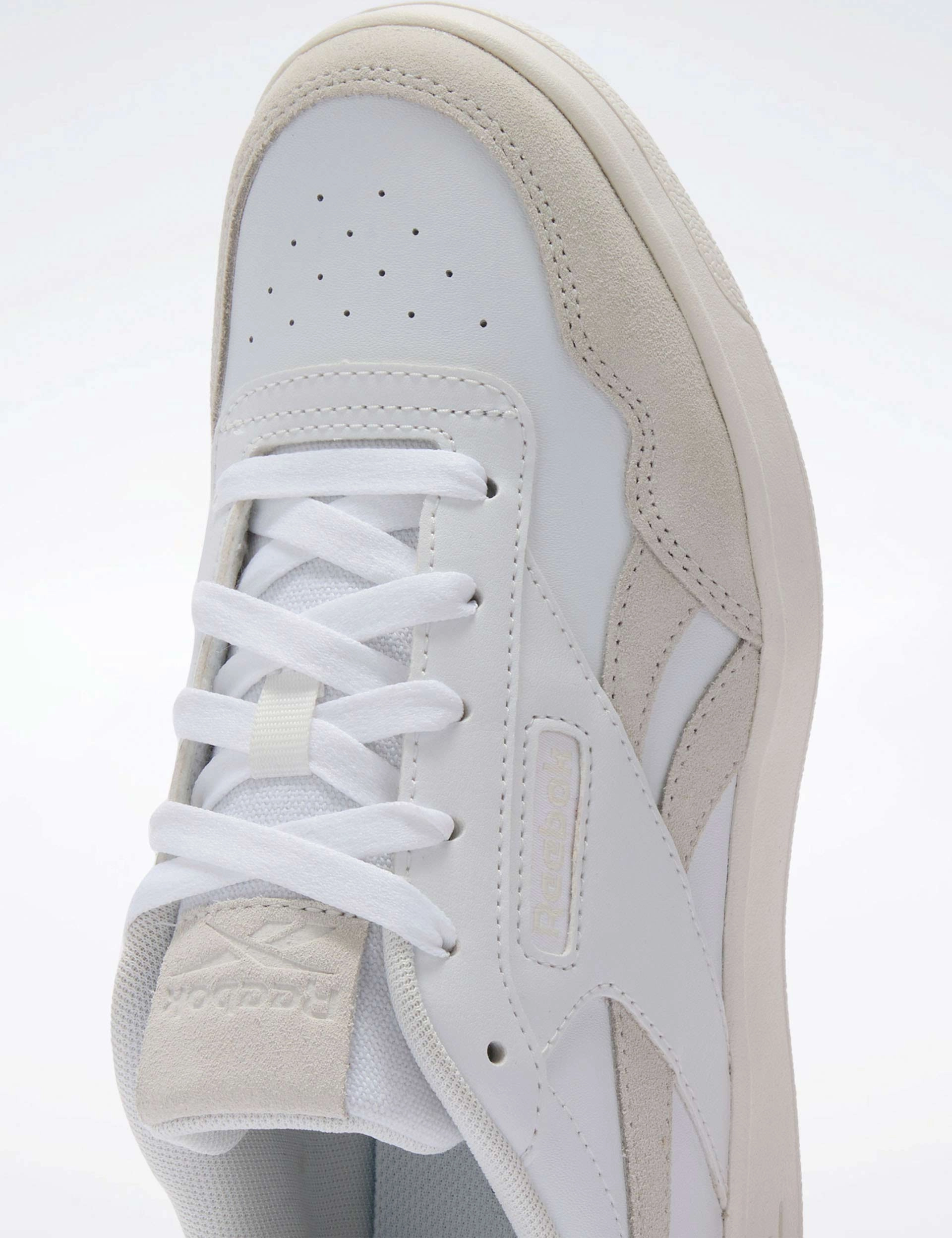 Court Advance Shoes - White/Barely Grey/Chalk Toe Box Shoes Casual