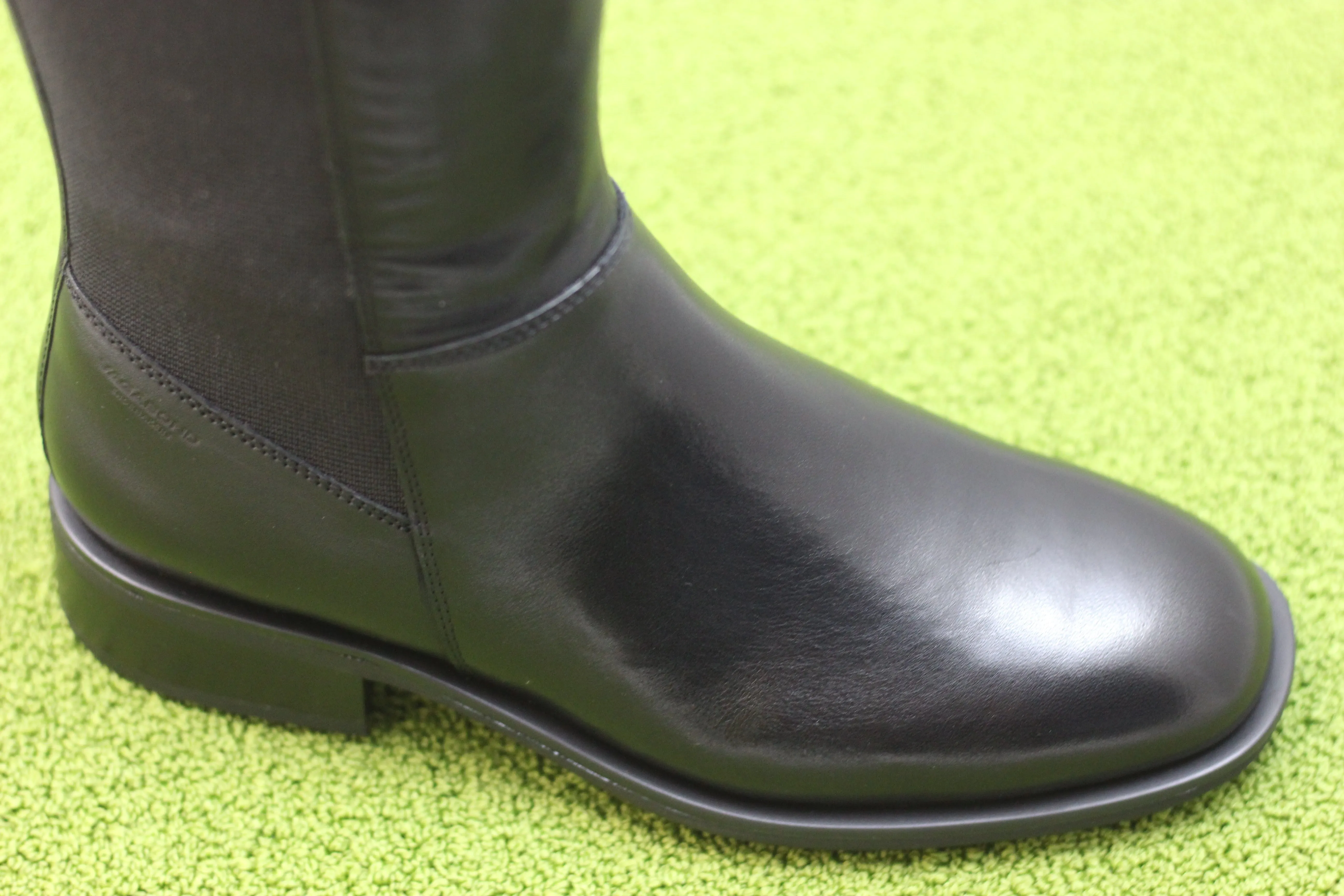 Womens Sheila Tall Boot - Black Leather Metatarsal Guard Boots