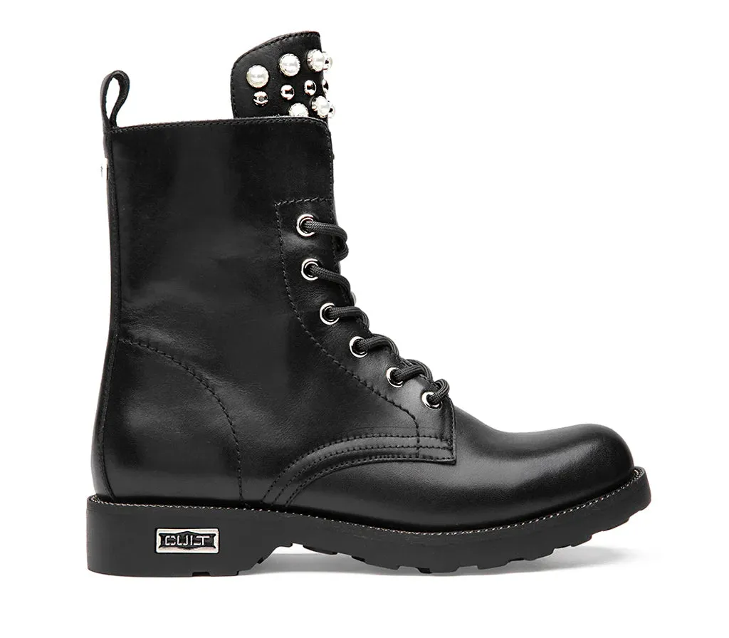 Bamboo Boots Cult Stivaletti Donna Zeppelin 4597 CLW459700 Black  Pelle Premium, Platform Urban, Stile Iconico