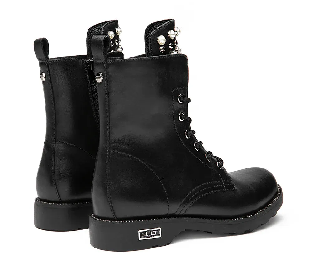 Riding Boots High Heel Cult Stivaletti Donna Zeppelin 4597 CLW459700 Black  Pelle Premium, Platform Urban, Stile Iconico