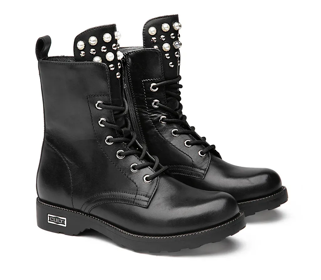 Ostrich Skin Boots Cult Stivaletti Donna Zeppelin 4597 CLW459700 Black  Pelle Premium, Platform Urban, Stile Iconico