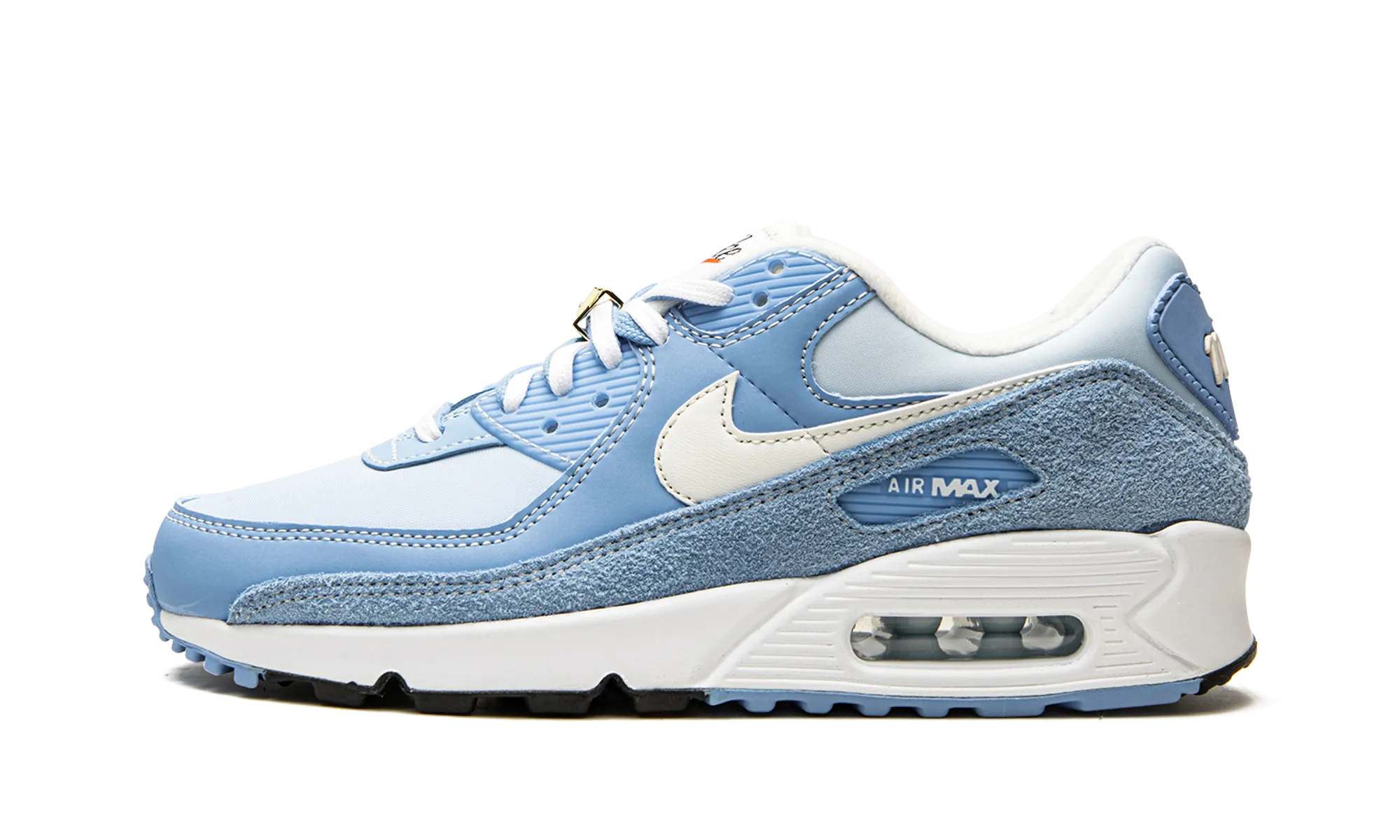 AIR MAX 90 SE WMNS "First Use University Blue" Orange Nike Golf Shoes