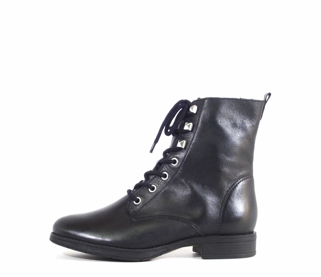 Shiloh Combat Boots Block Heel Ankle Boots