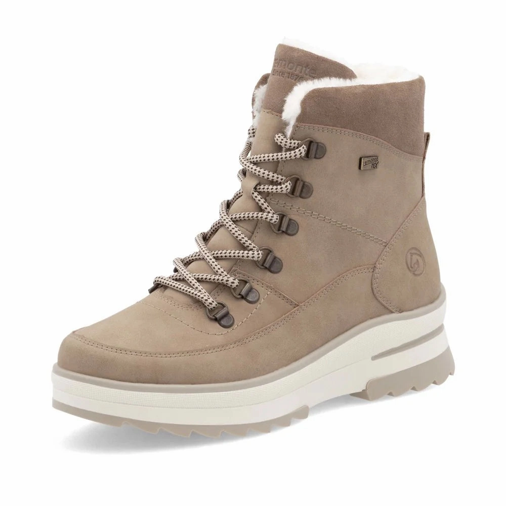 D2B74-20 Camel Ankle Lace/Zip RTex Rain Boots On Sale