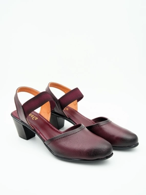 Houndstooth High Heel Shoes Marcia Leather Block Heel Pumps