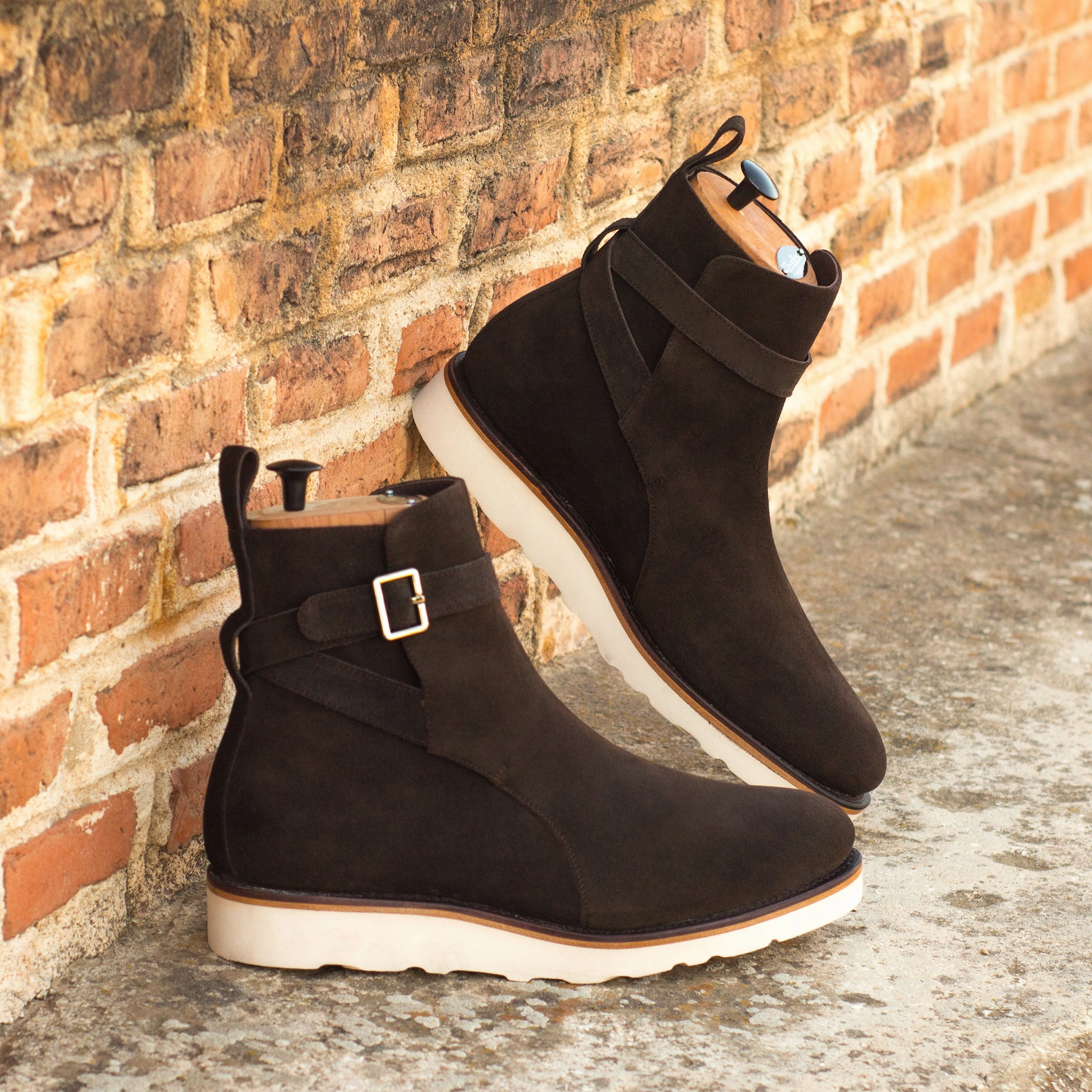 Dark Brown Suede Jodhpur Boots Custom Work Boots