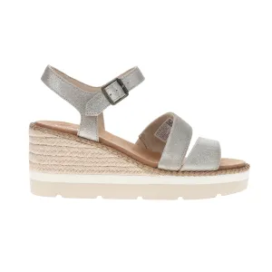 Casual Cycling Shoe Darya Metallic Platform Espadrille Wedge Sandals