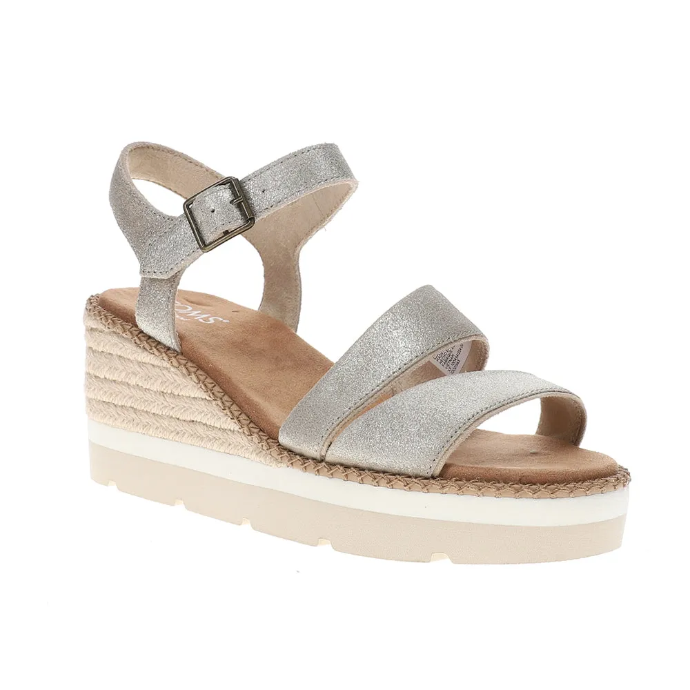 Darya Metallic Platform Espadrille Wedge Sandals Running Shoes Casual Wear