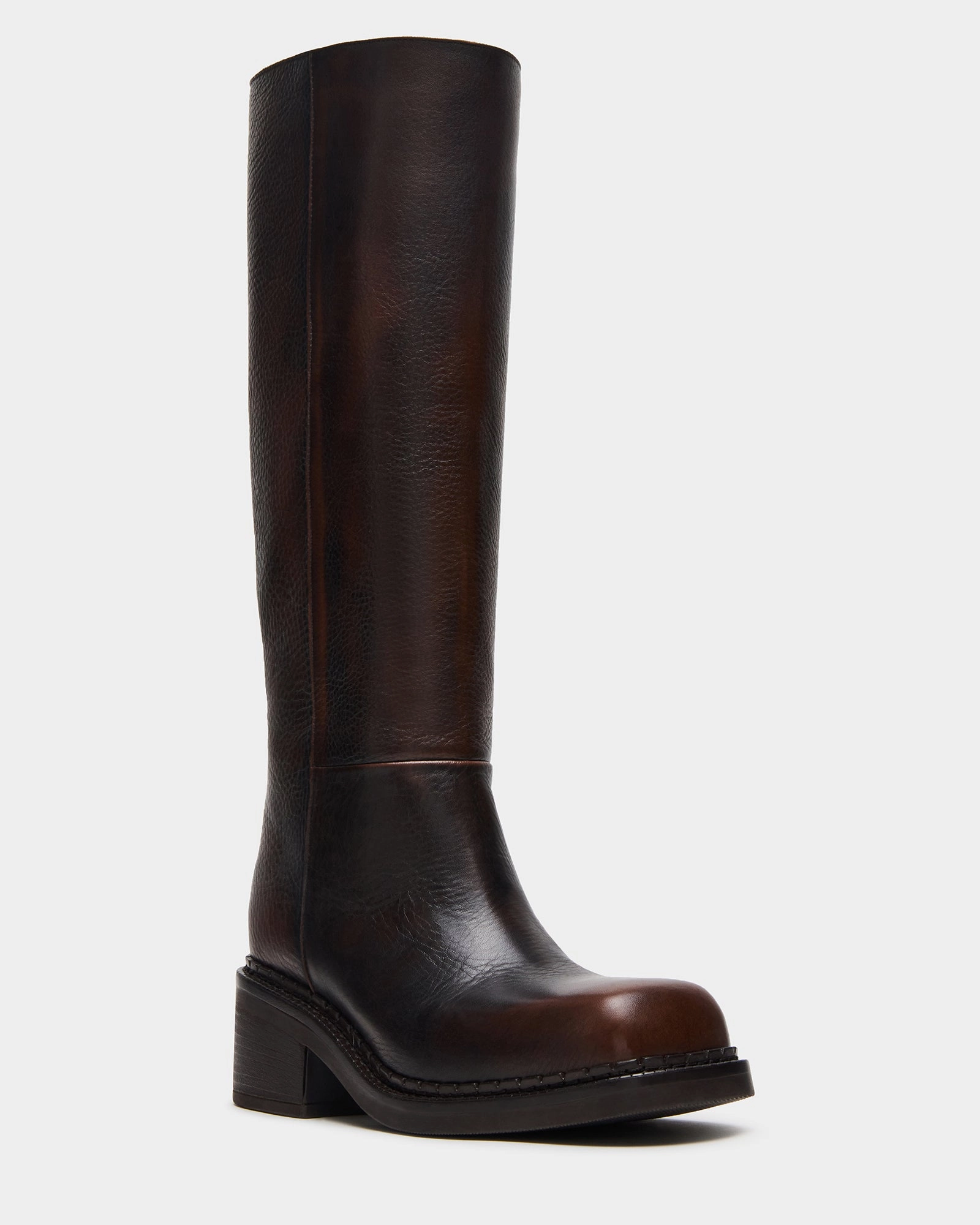 DAVOS COGNAC LEATHER Comfortable Cowgirl Boots