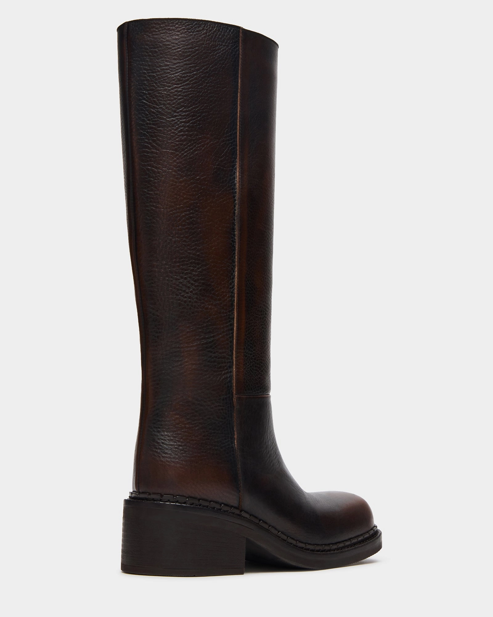 DAVOS COGNAC LEATHER Steve Madden Snow Boots