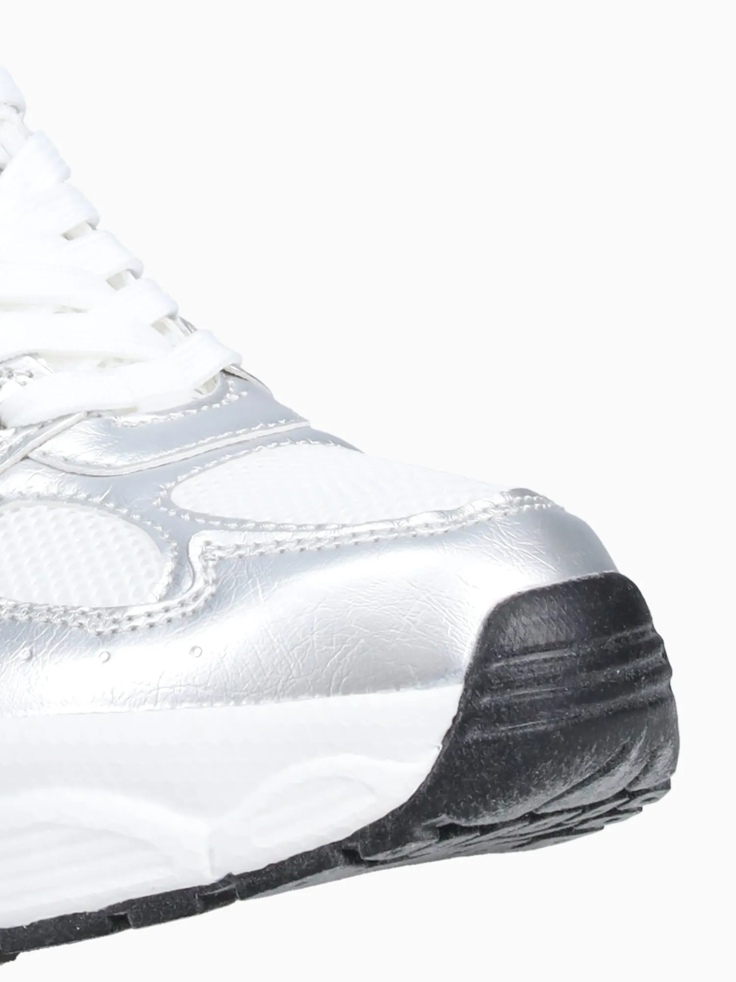 Fashion Sneaker Shoes Marley Silver Metal