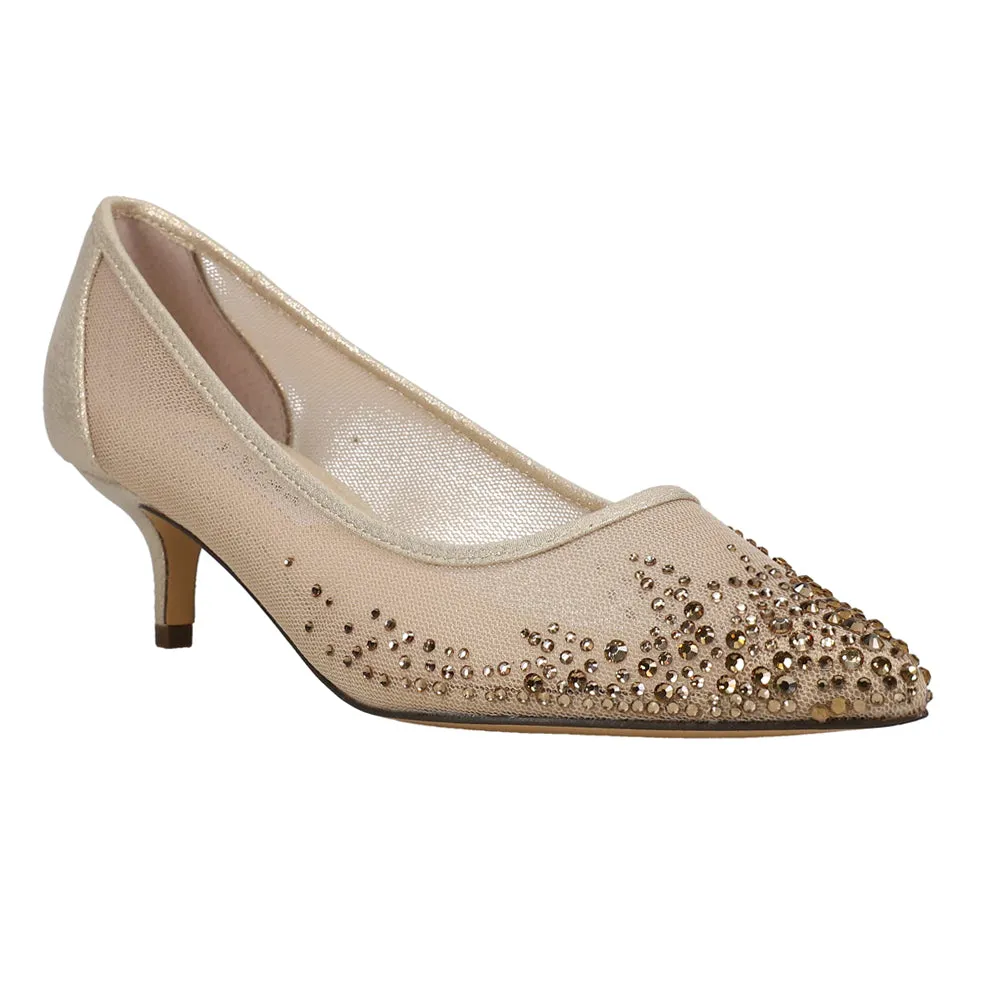 Sofie Rhinestone Pointed Toe Kitten Heel Pumps Originals Nite Jogger Casual Shoes