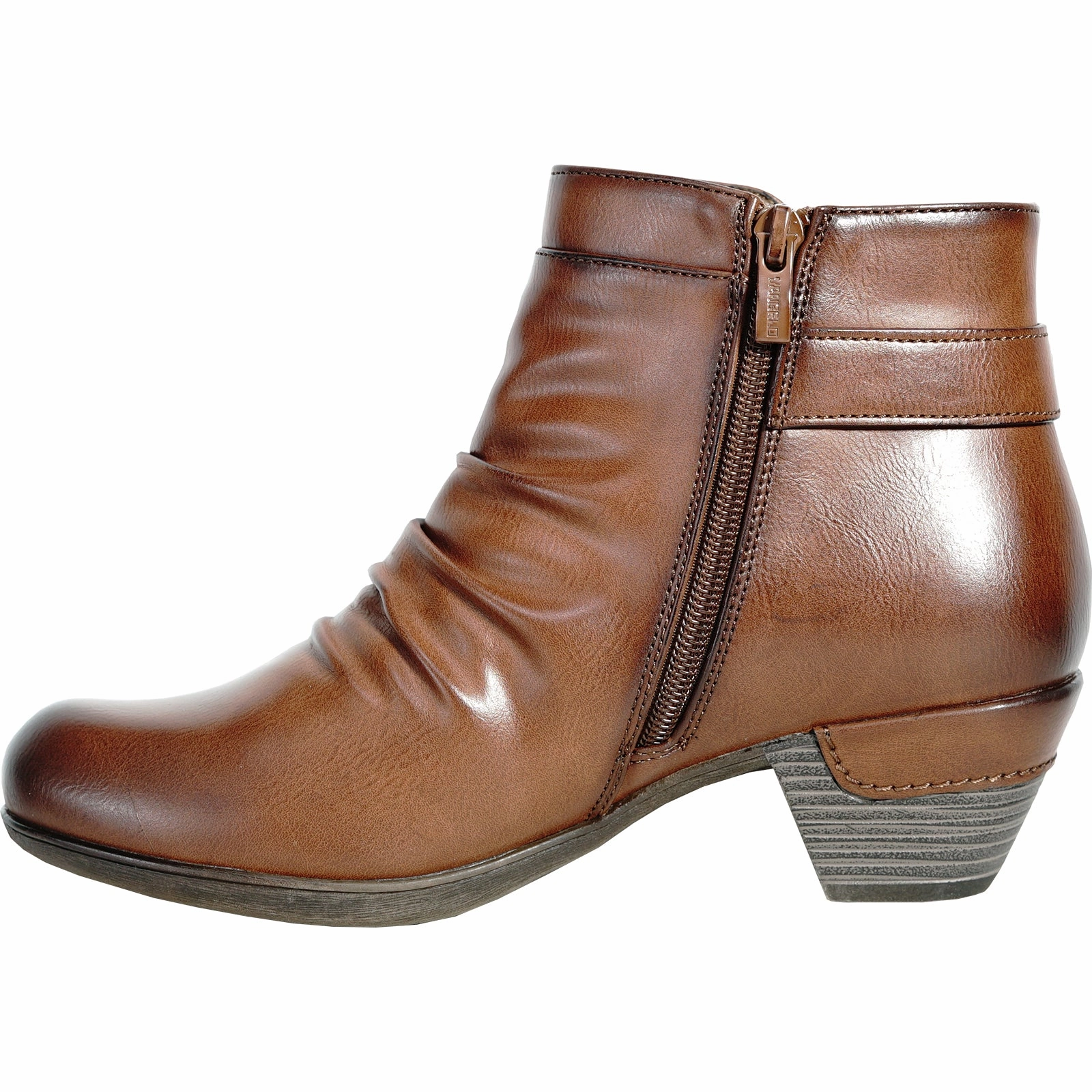 Thigh High Boots Size 12 VANGELO Women Boot HF5426 Ankle Dress Boot BROWN